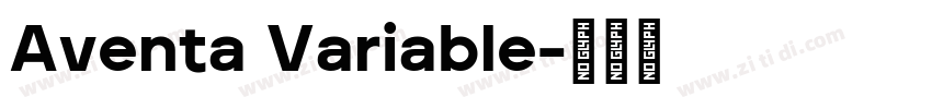 Aventa Variable字体转换